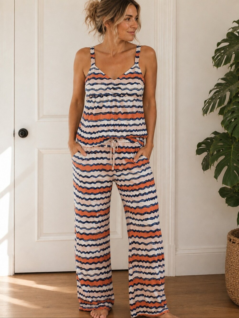 Anthropologie 'Lilka' Pajama Set - 100% Cotton, womens size medium,